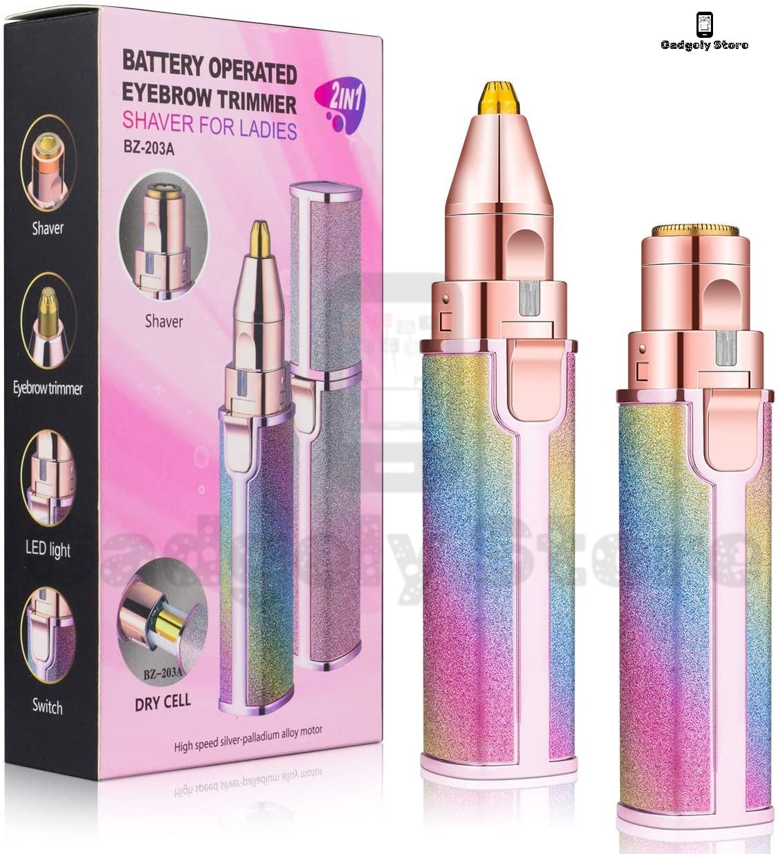 2 in 1 Hair Remover For Women (Eyebrow & Facial) - Rechargeable