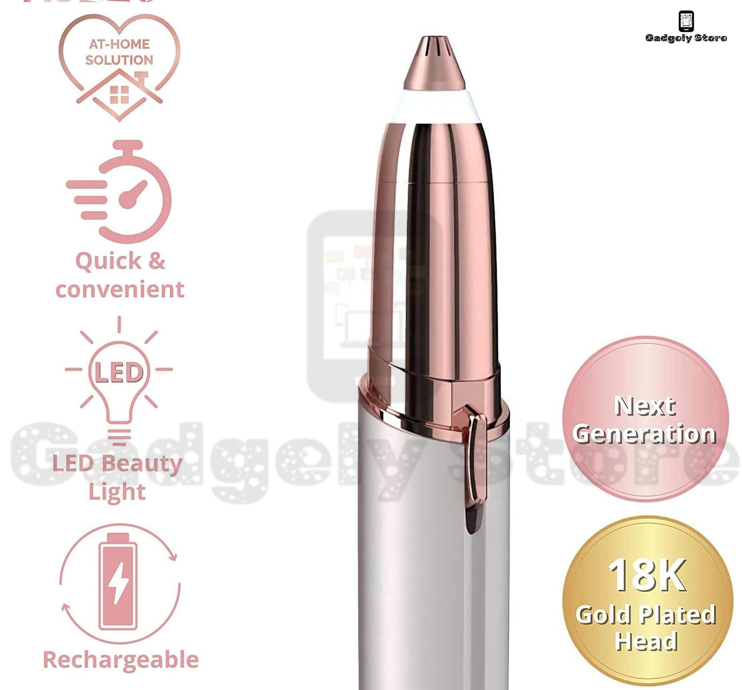 Flawless Eyebrow Hair Remover For Women - Recahargeable