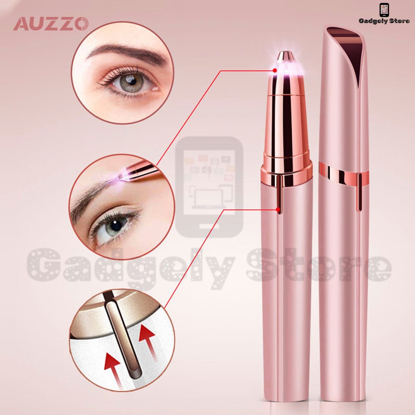 Flawless Eyebrow Hair Remover For Women - Recahargeable